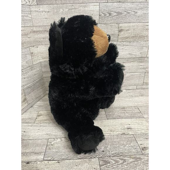 Wildlife Artist Black Bear Plush Hand Puppet Full Body 10” Inch Educational Play - Picture 2 of 10